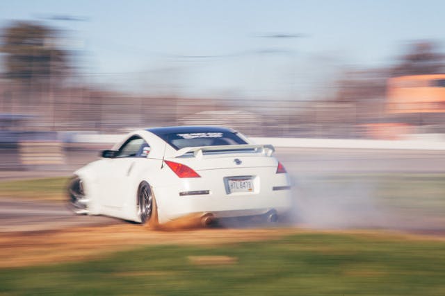 Hoodstock drift nissan rear drifting action