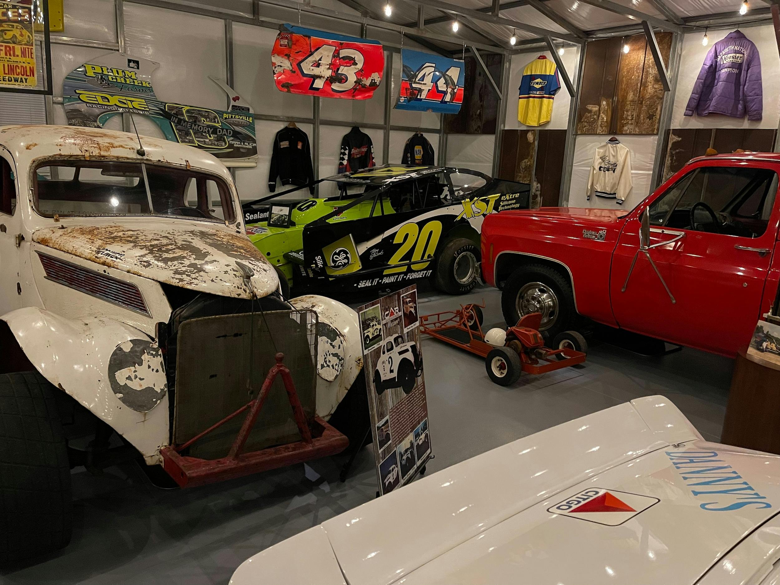 Culver Museum vintage stock cars and artifacts
