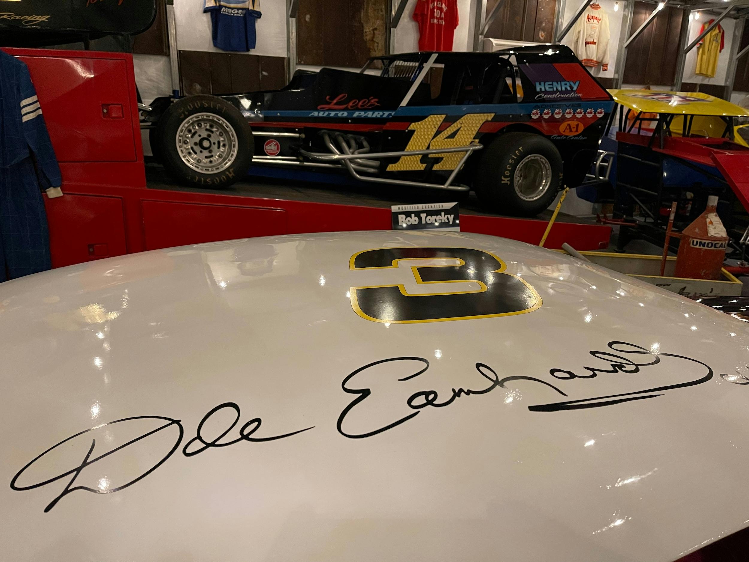 Culver Museum vintage stock car Dale Earnhardt signature