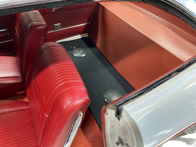 Corvair with rear seat removed 