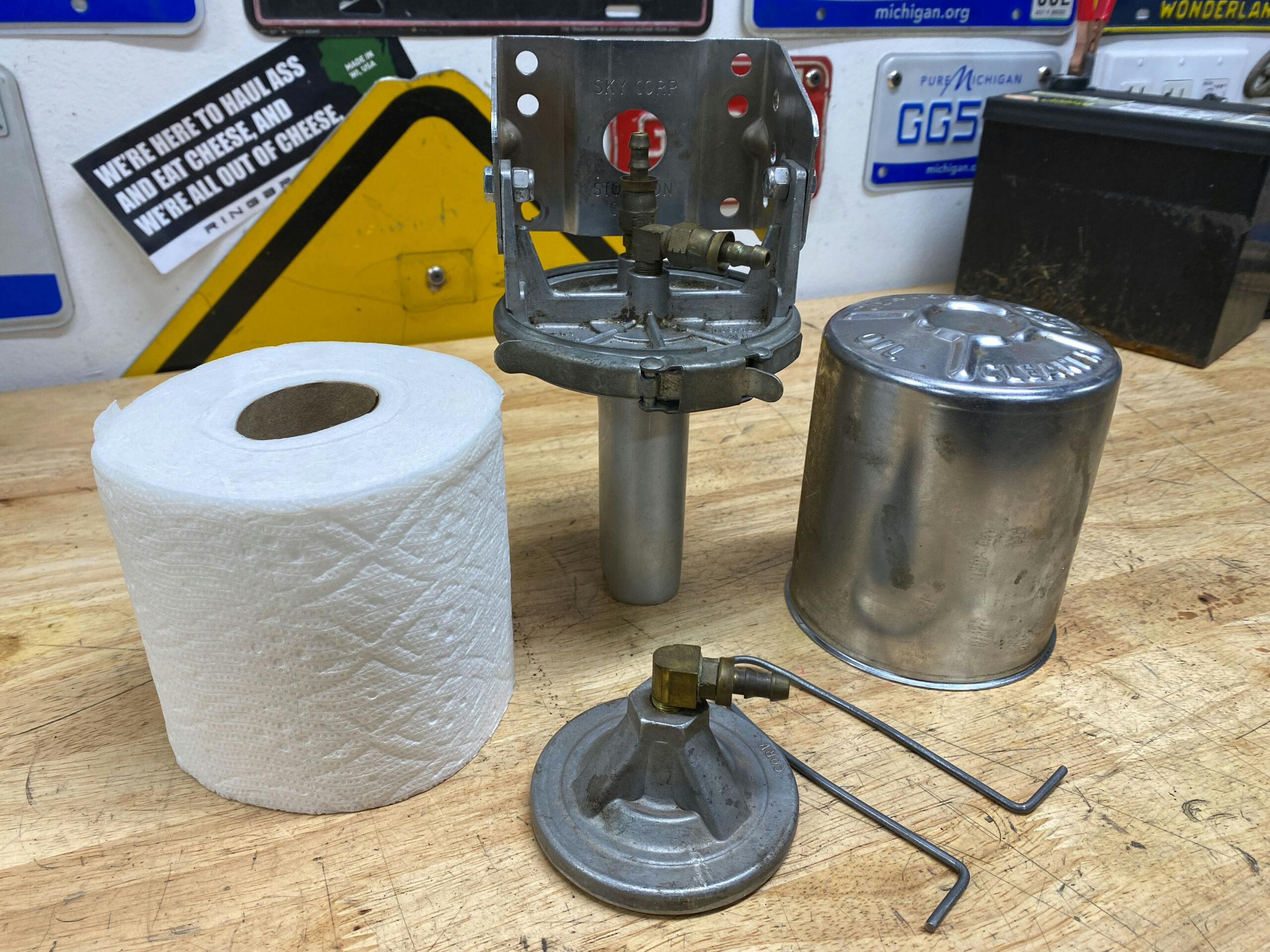 Frantz oil filter with TP roll 2