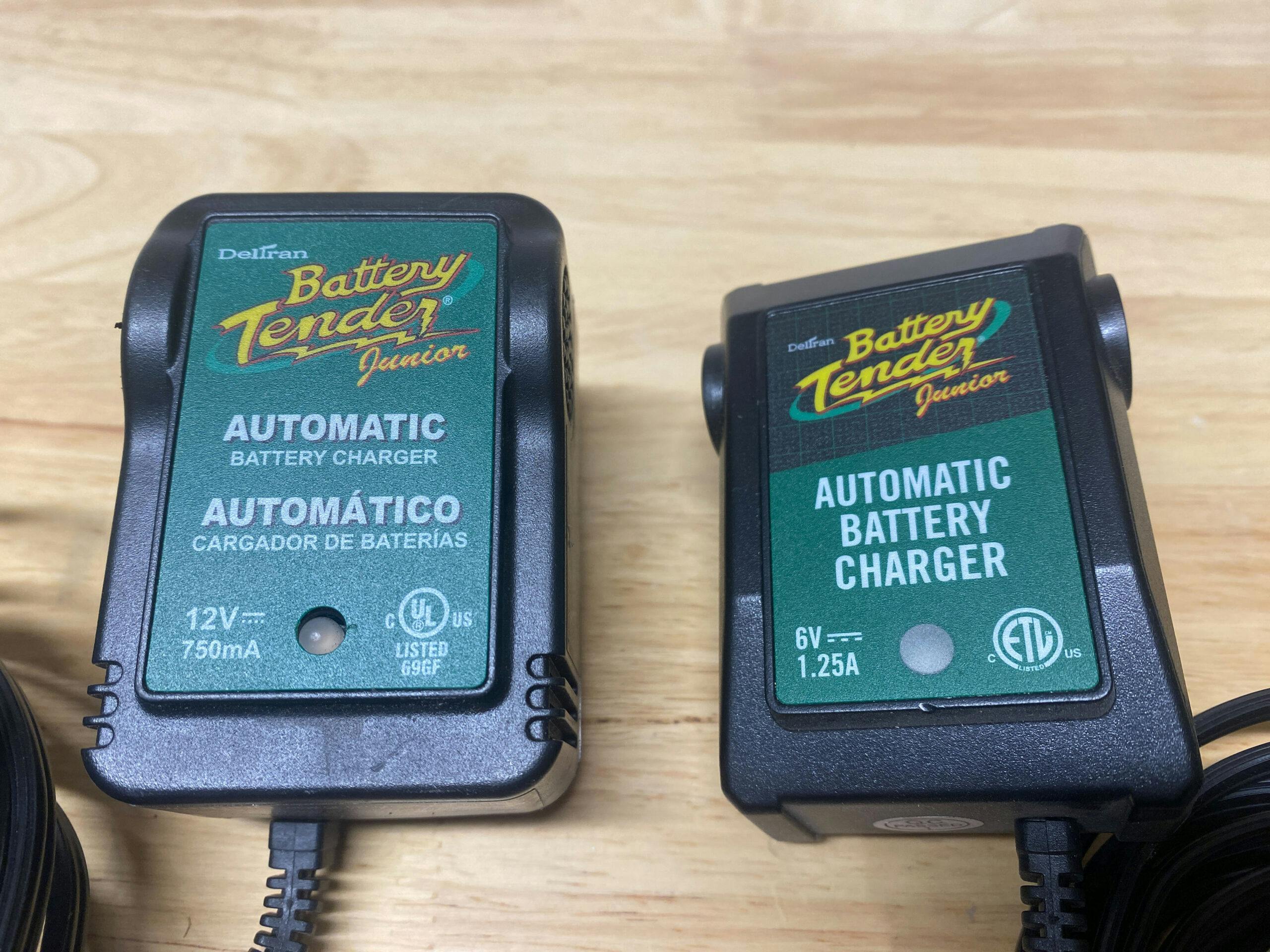Battery tenders 6v and 12v