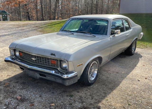 Chevrolet Nova basic grey front three-quarter