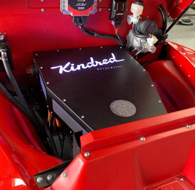 Kindred 3100 electric converted pickup motor bay
