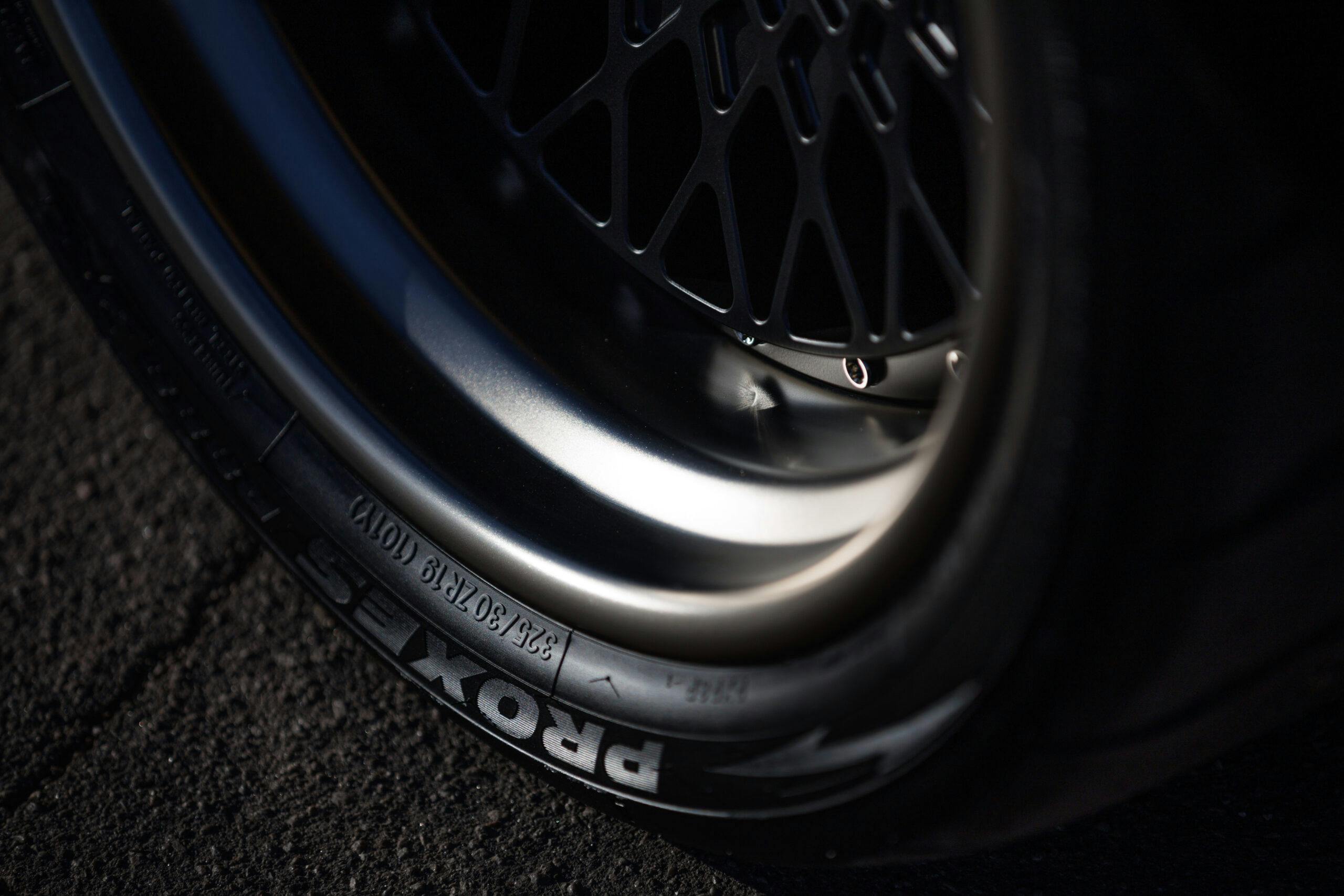 Kevin Hart Buick Grand National restomod wheel rim inset detail
