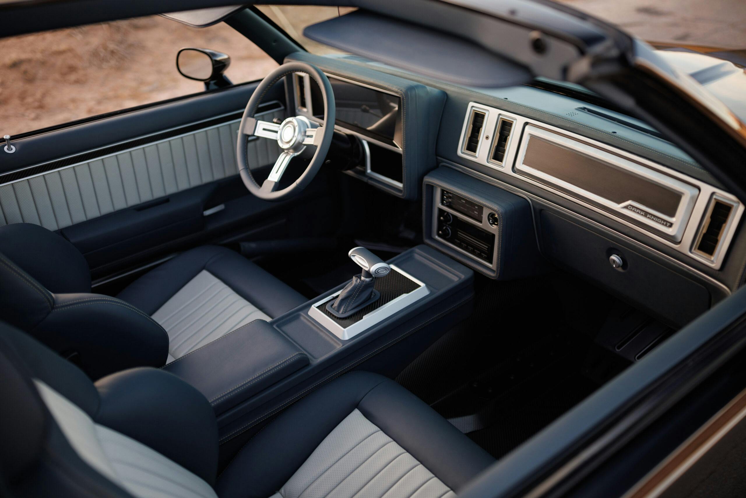 Kevin Hart Buick Grand National restomod interior passenger high angle