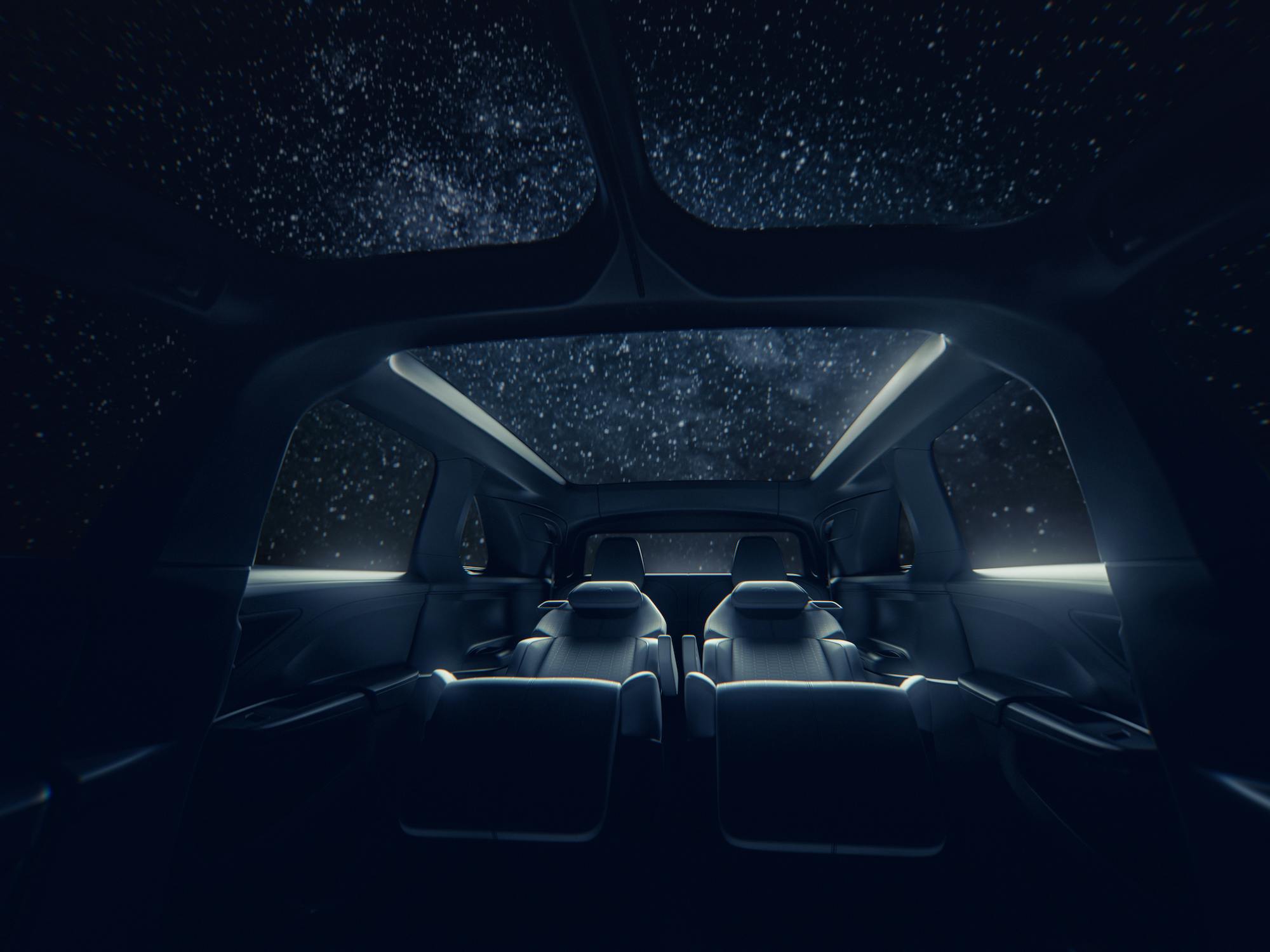 Lucid Gravity SUV interior moonroof