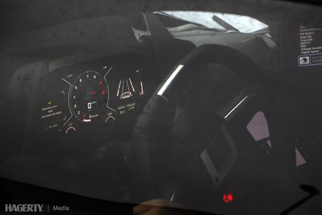 Lamborghini Aventador Successor Spy Shot interior dash