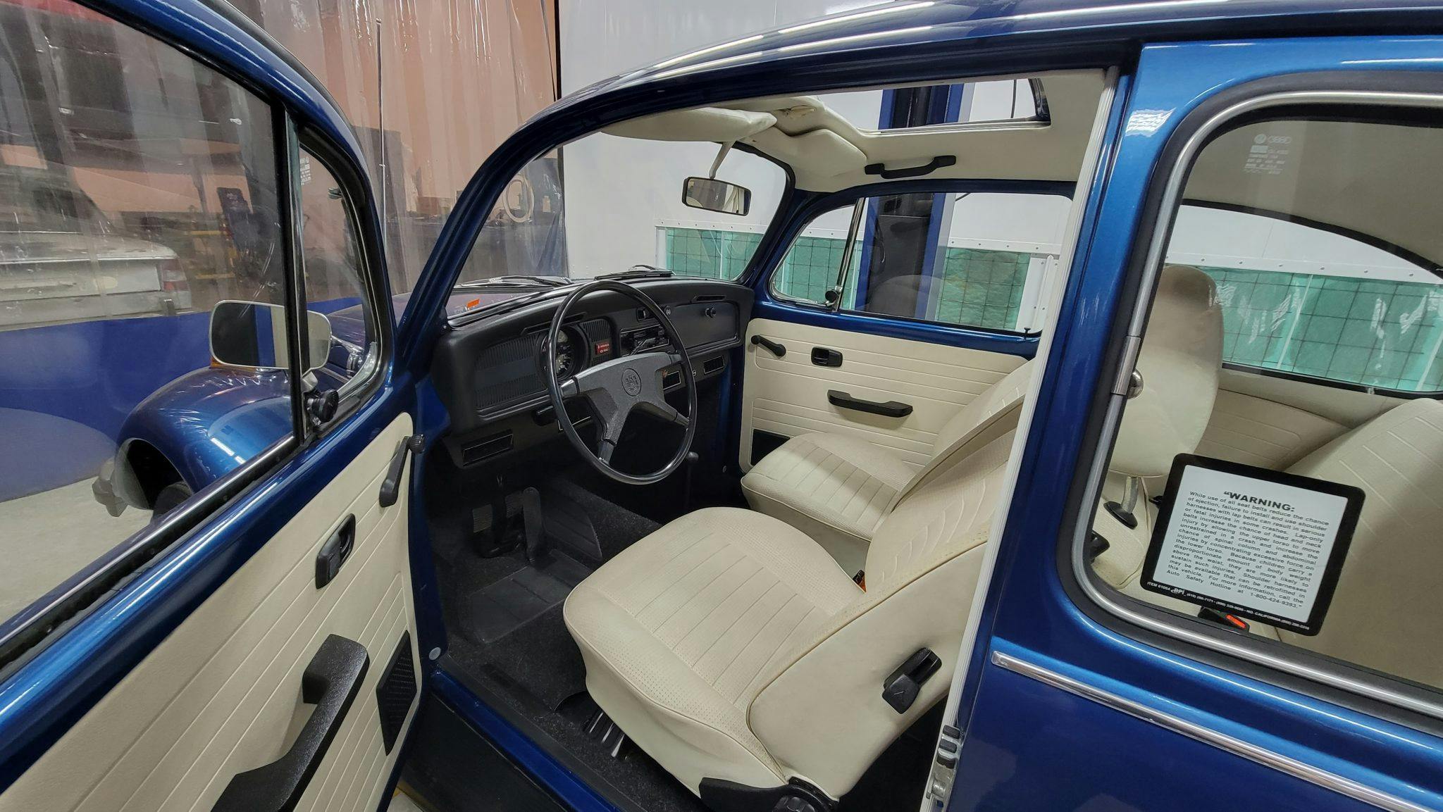 1977 Volkswagen Beetle interior
