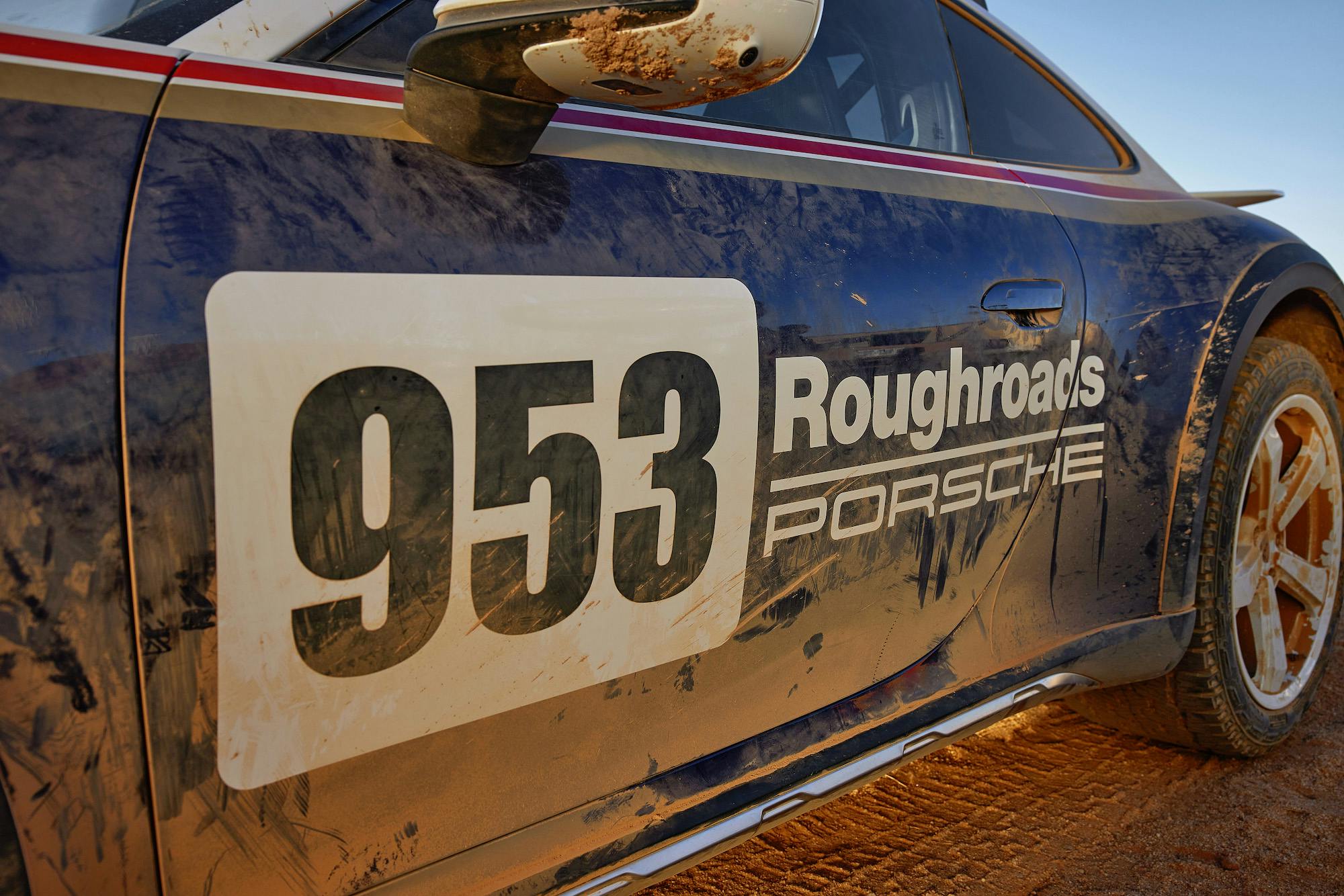 Porsche 911 Dakar Roughroads 953 side decals