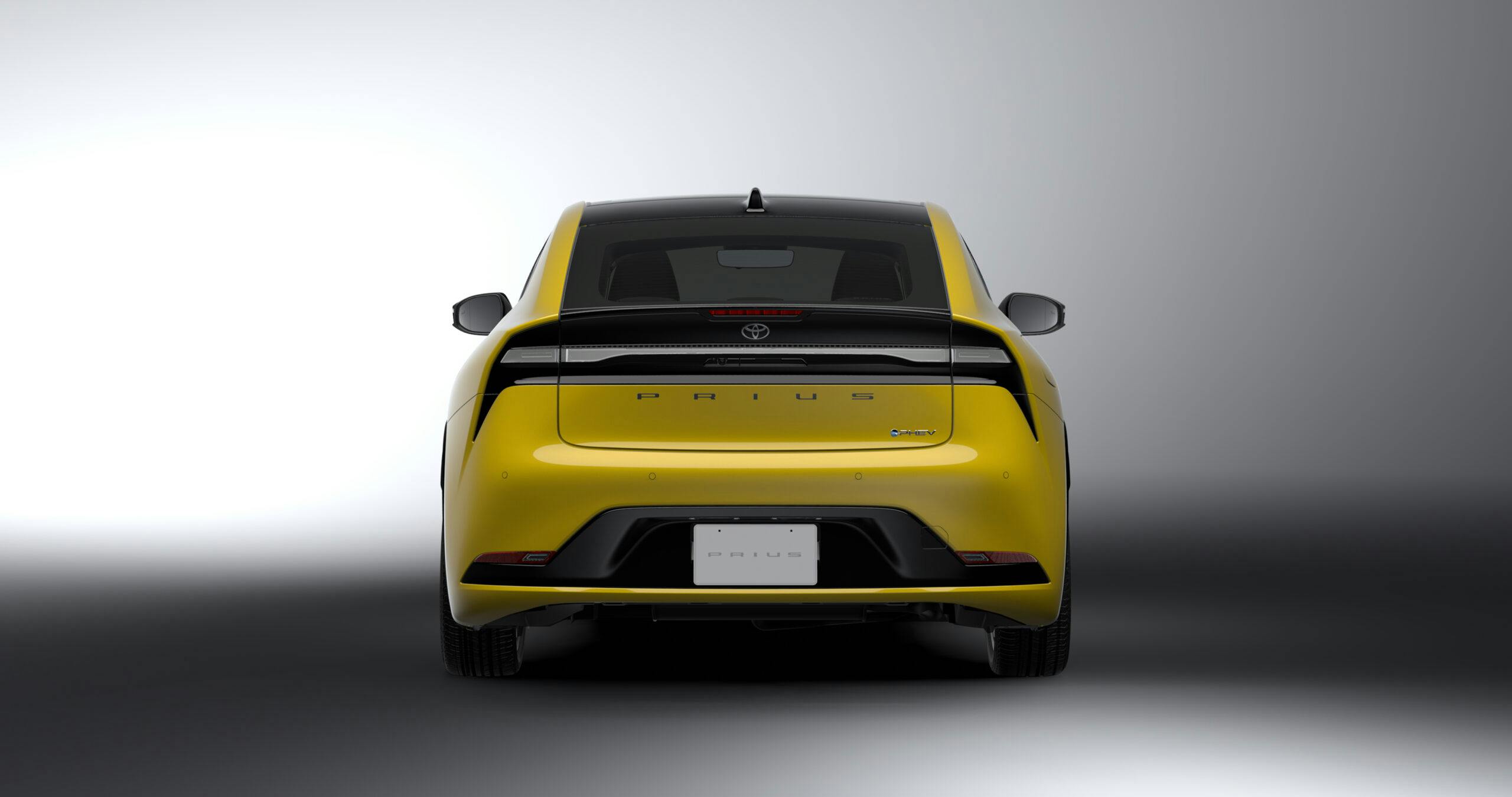 New Prius Prototype yellow rear