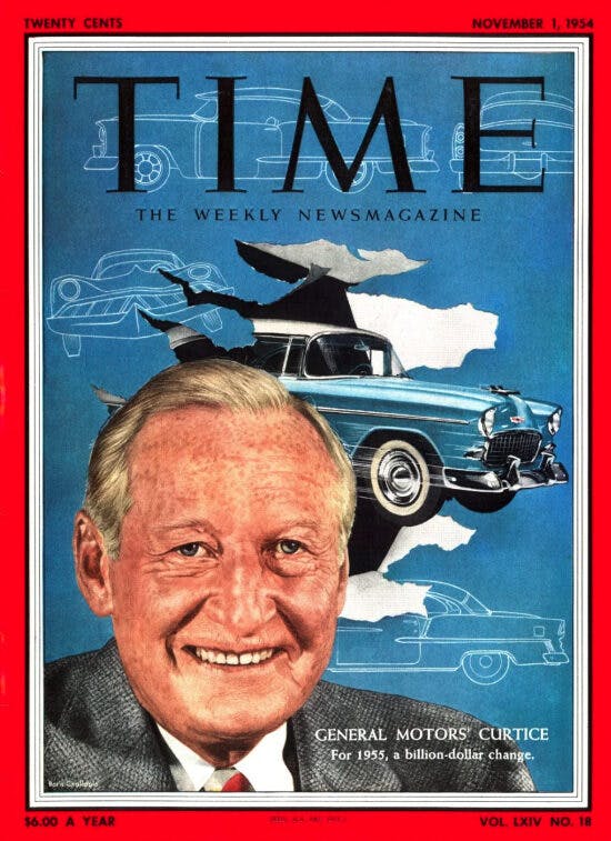 November 1st 1954 Cover of Time magazine