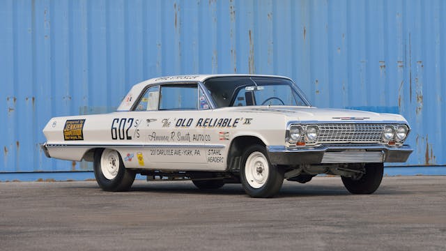 Old Reliable chevrolet impala race car front three-quarter