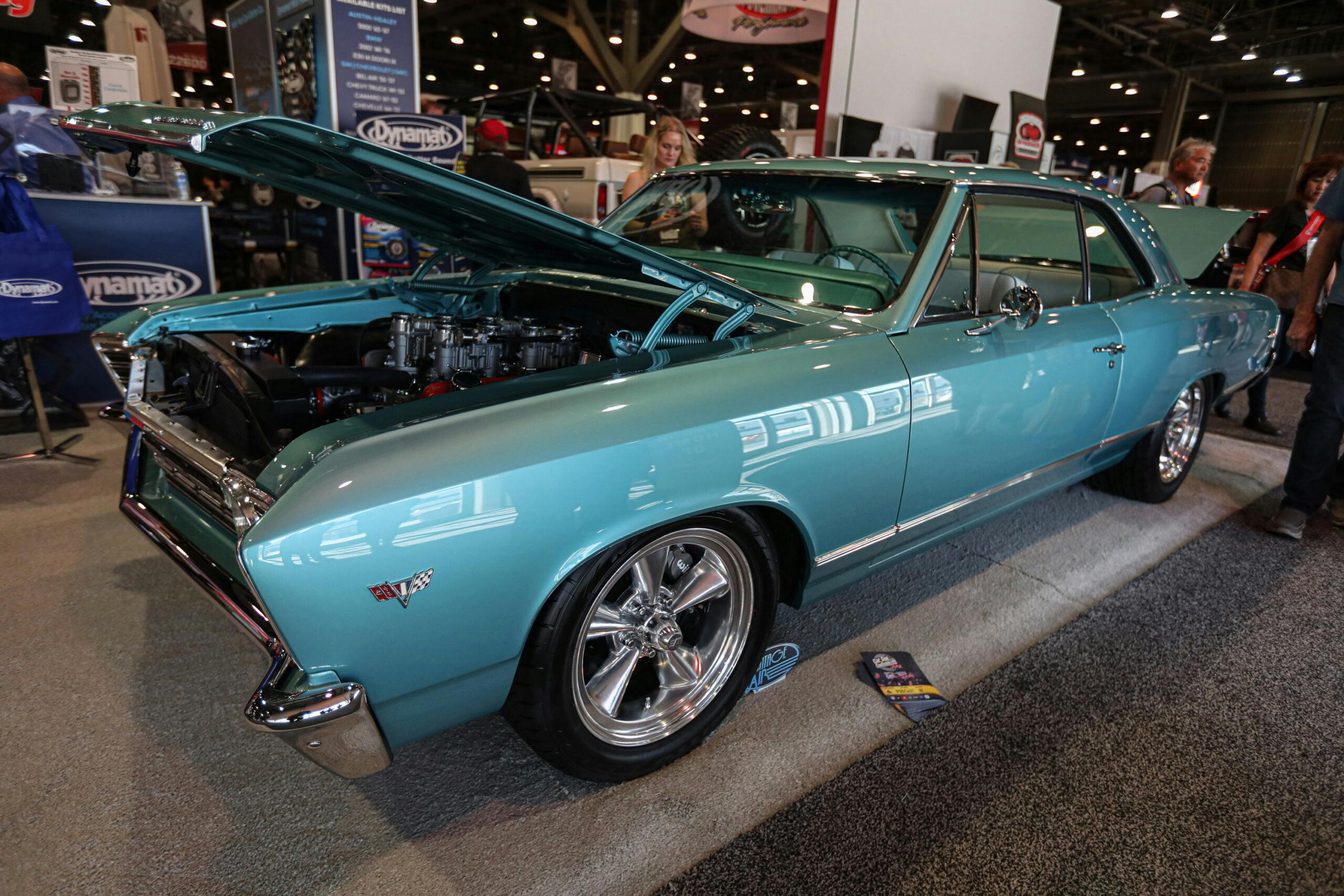 Pure Vision 1967 Chevelle front three-quarter hood popped