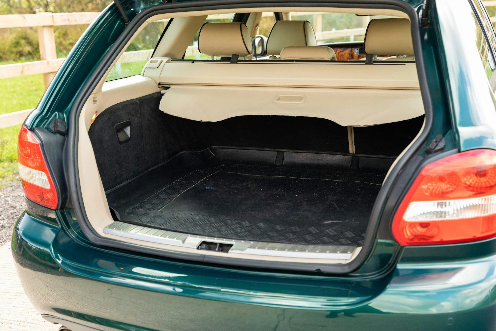 Queen Elizabeth II Jaguar X-Type rear trunk