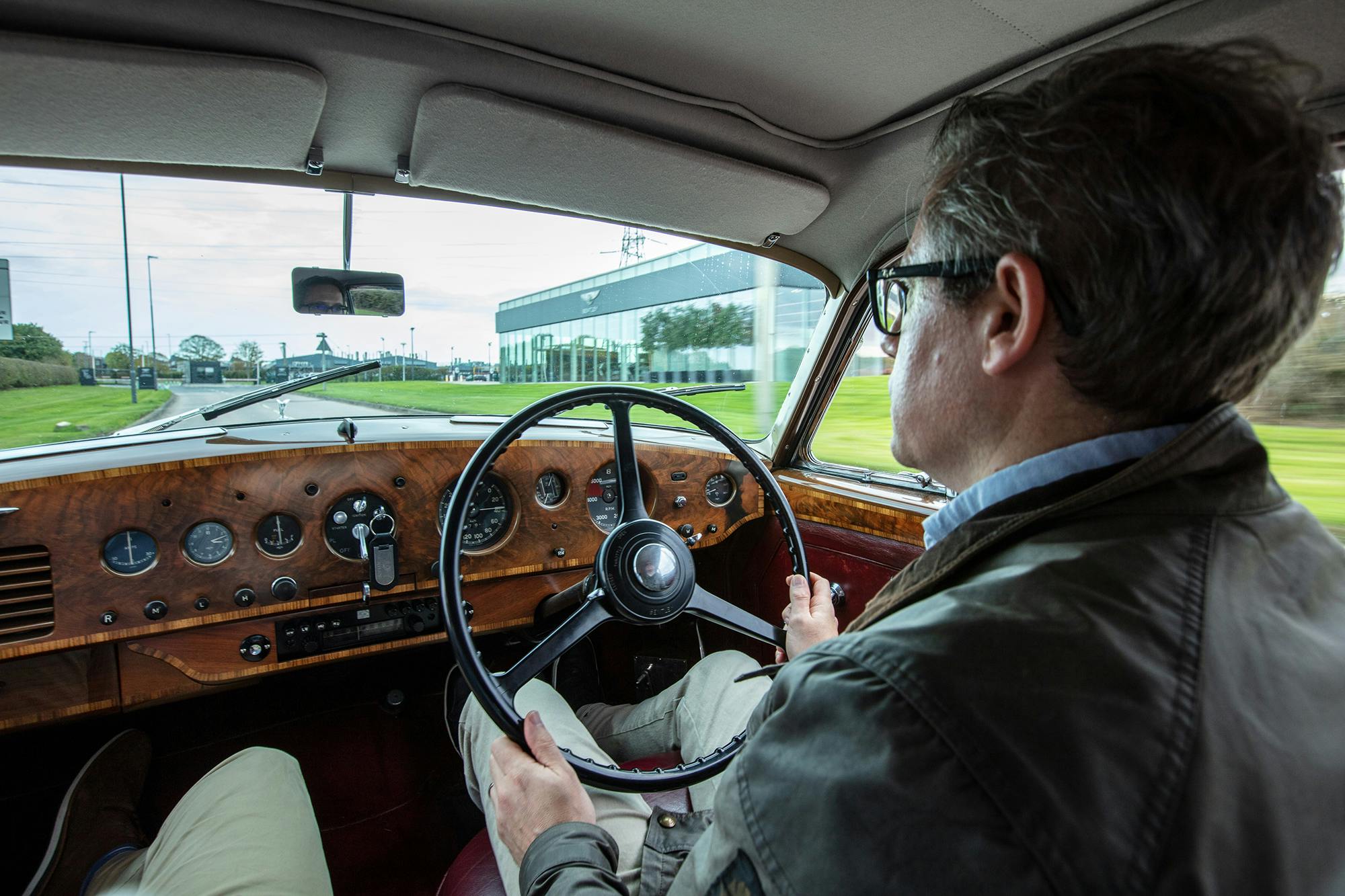 Bentley R-Type driving