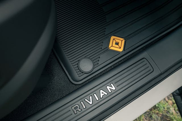 Rivian R1S interior sill and mat