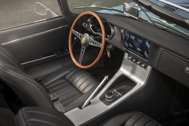 Jaguar electric E type interior conversion