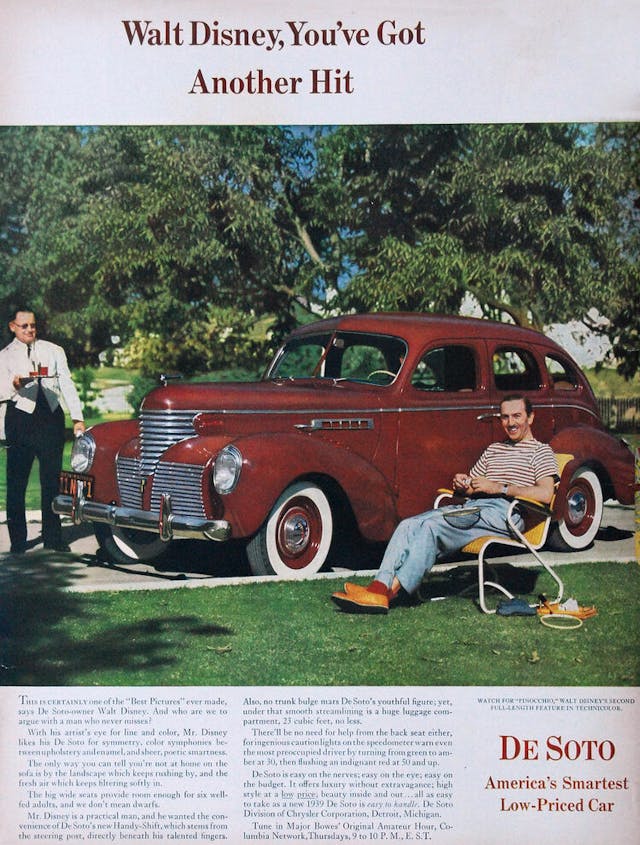 Walt Disney Desoto Ad