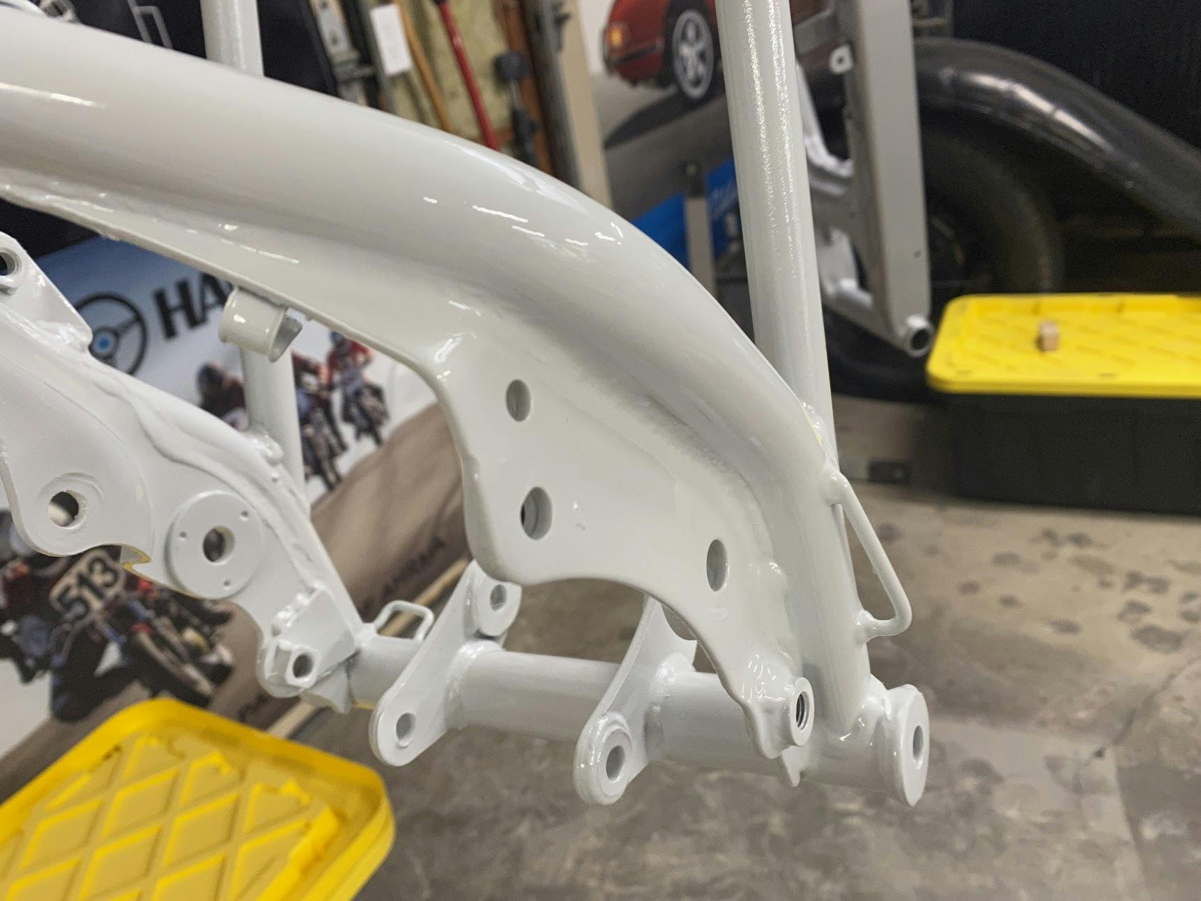 XR100 frame painted