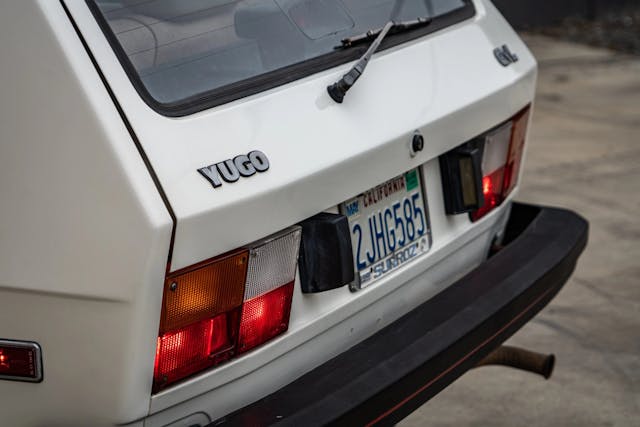 1988 Yugo GVL rear close