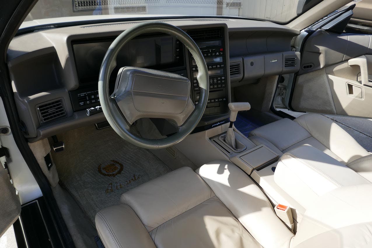 1993 Cadillac Allante interior