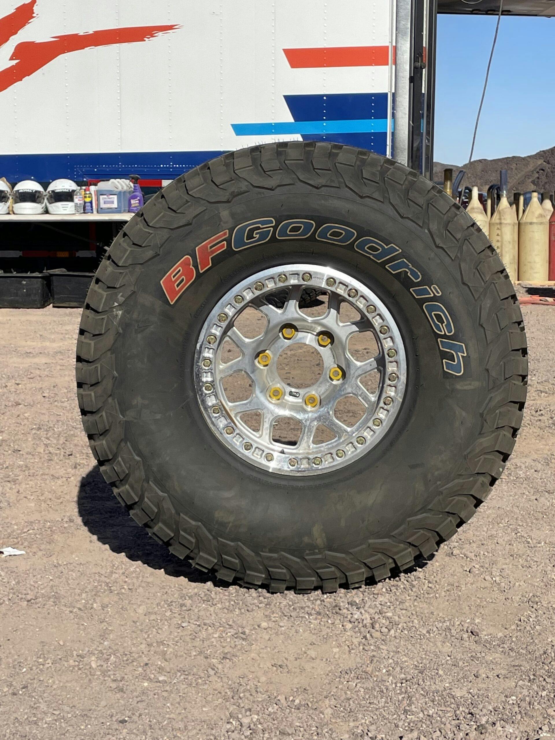 2022 Baja 1000 BFG tire closeup