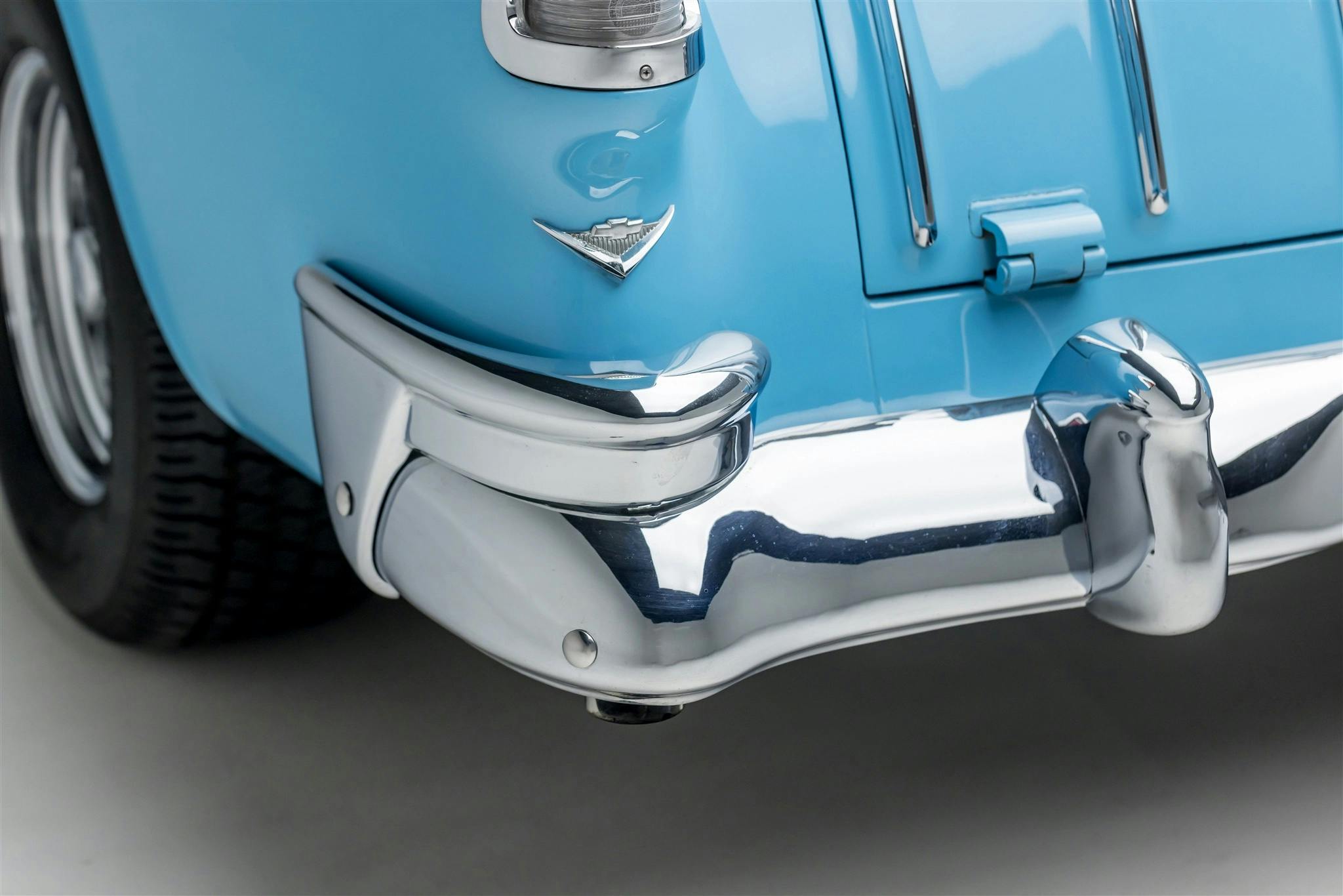 Bruce Willis 1955 Chevrolet Bel Air Nomad rear chrome details