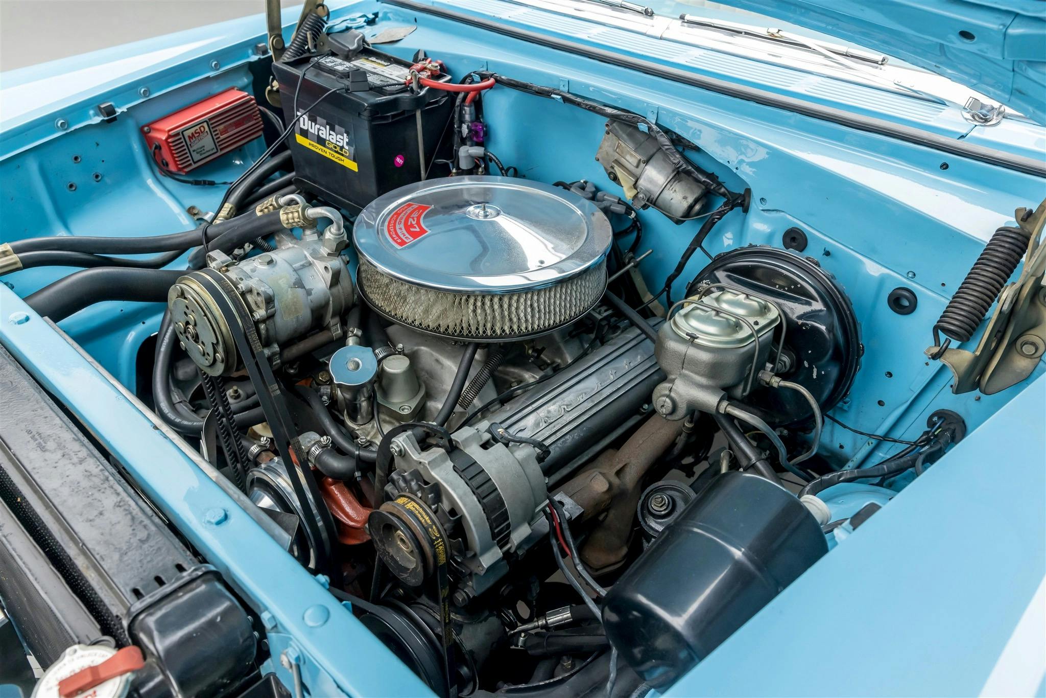 Bruce Willis 1955 Chevrolet Bel Air Nomad engine bay