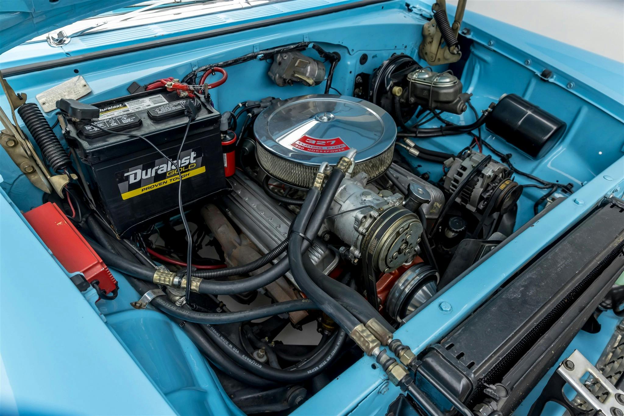 Bruce Willis 1955 Chevrolet Bel Air Nomad engine bay
