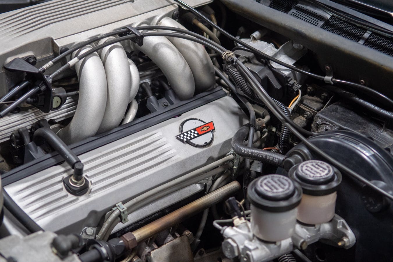 C4 Corvette engine closeup