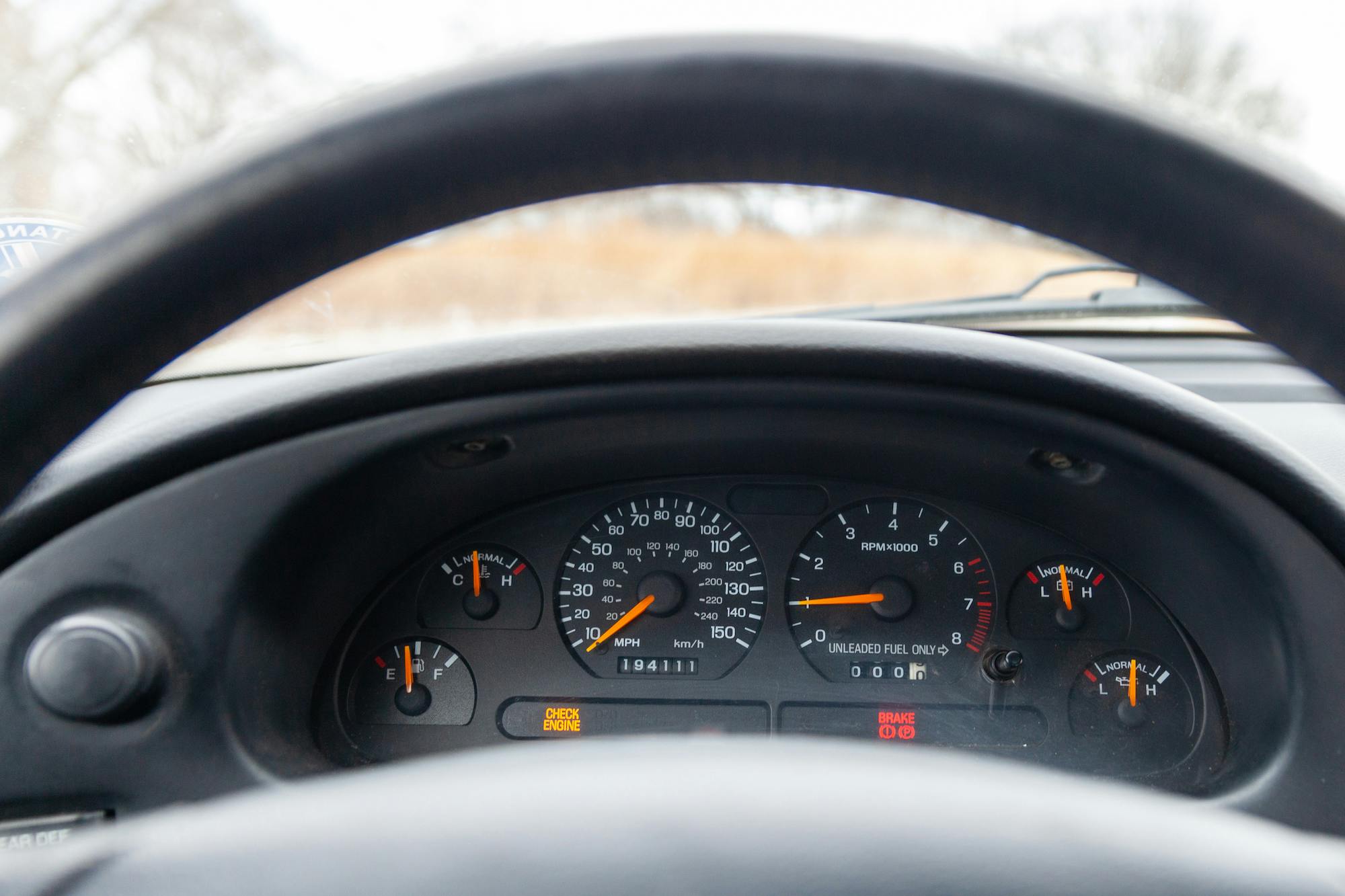 Drift Mustang project car interior dash