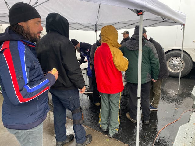 In line for breakfast 25 hours of thunderhill