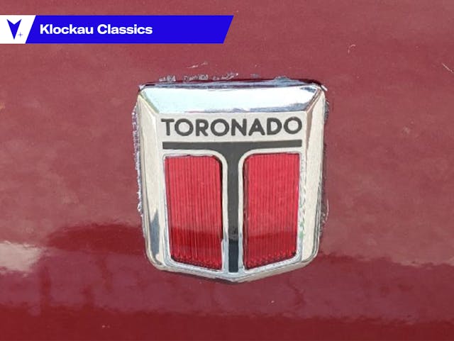 Klockau Classics Oldsmobile Toronado badge lead