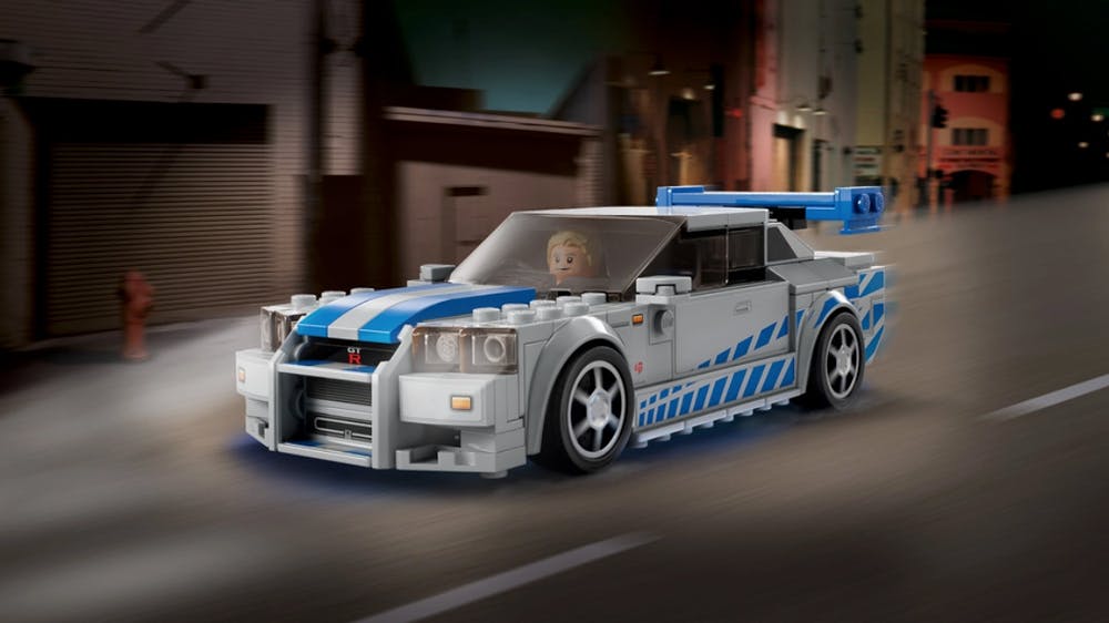 Lego Toys Nissan Skyline GTR front three quarter