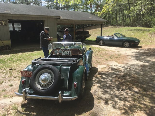 MG TD rear three quarter transaction