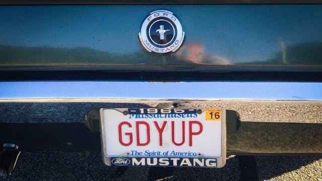 Mustang Vanity plate