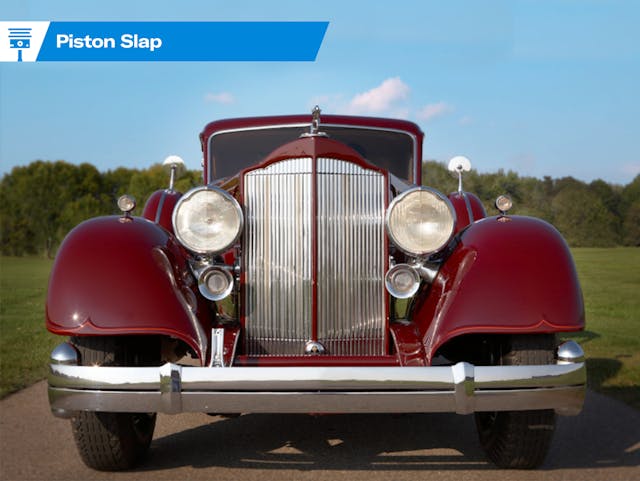 Packard-front-end-piston-slap-lead