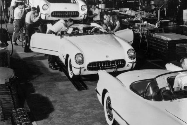 1953 Chevrolet Corvette first assembly