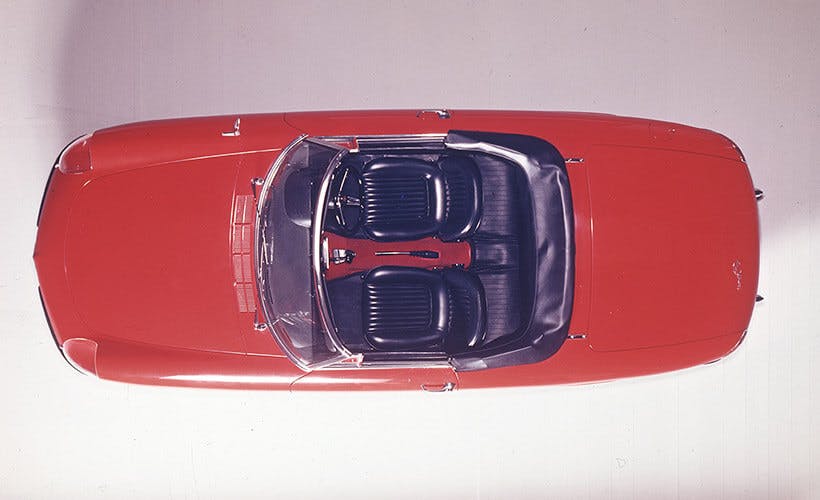 1966 Alfa Romeo 1600 Spider overhead