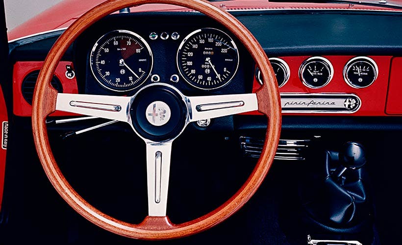 1966 Alfa Romeo 1600 Spider interior