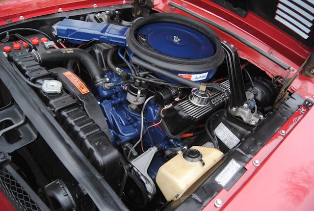 1968 Shelby GT500 KR engine bay angle