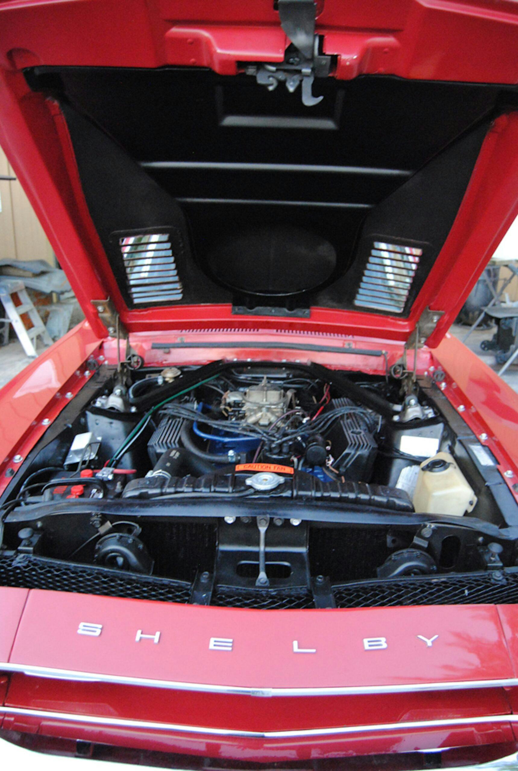 1968 Shelby GT500 KR engine bay vertical