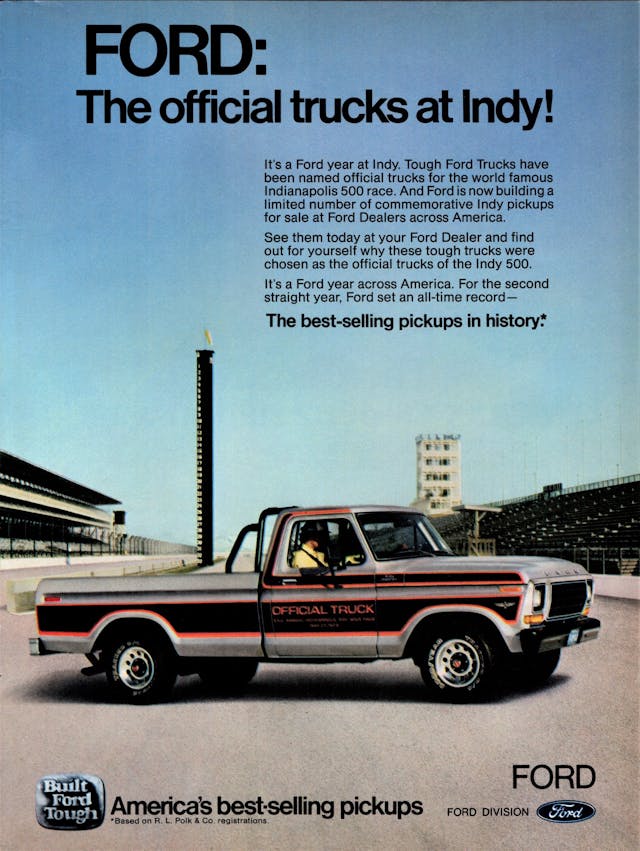1979 Ford Official Trucks Indy 500 f series truck