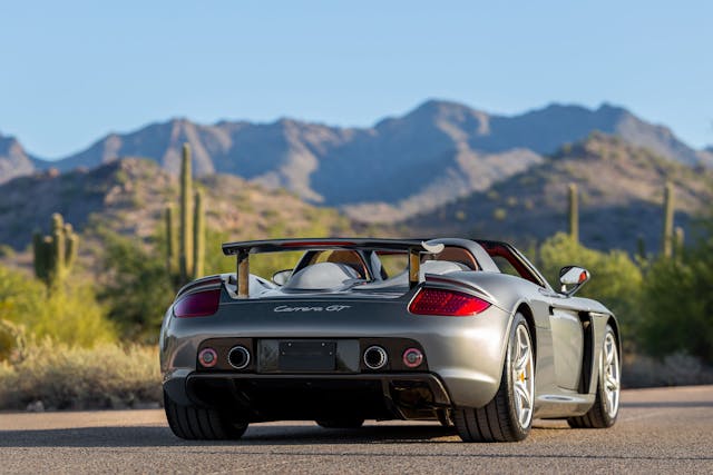 2005 Porsche Carrera GT rear three quarter Scottsdale Arizona auctions