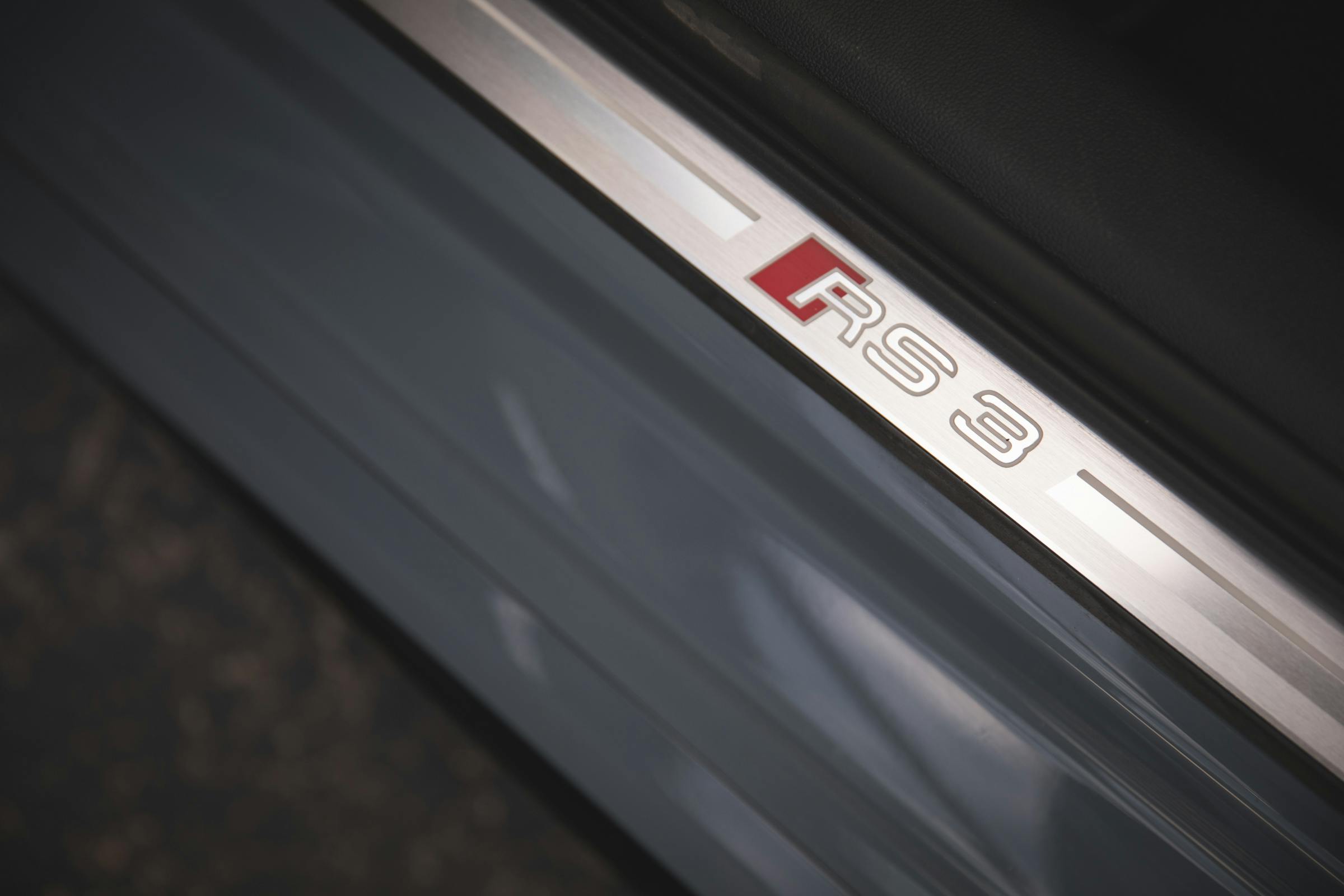 2022 Audi RS 3 interior door sill detail