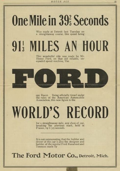 119 years ago, Henry Ford made history in his “999” - Hagerty Media