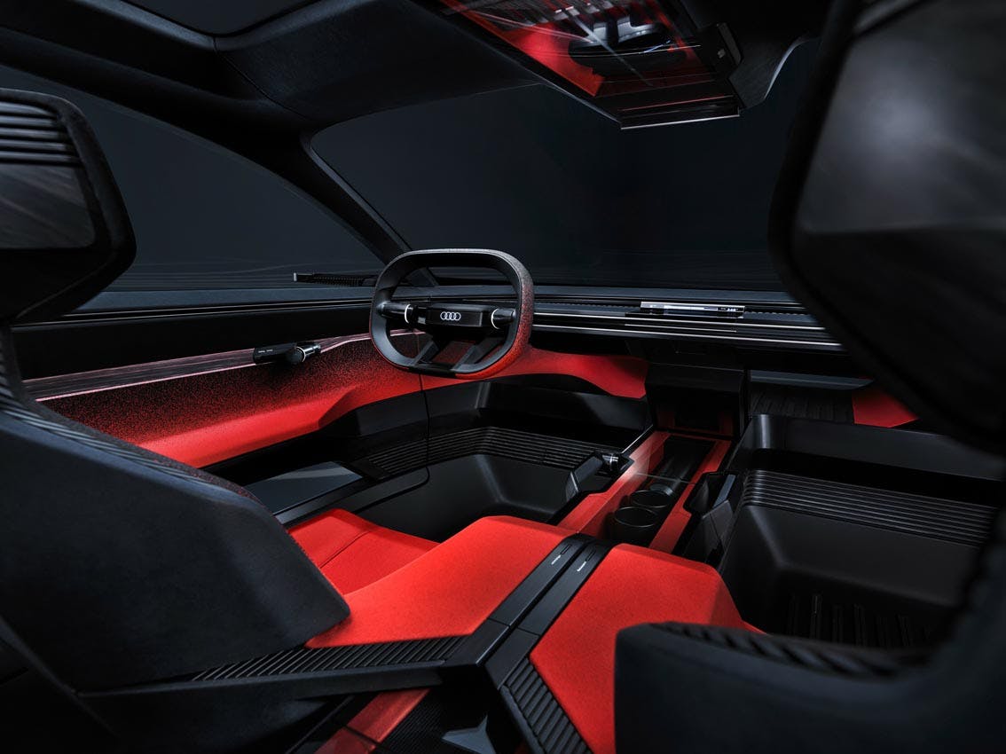 Audi Activesphere concept interior driver's view
