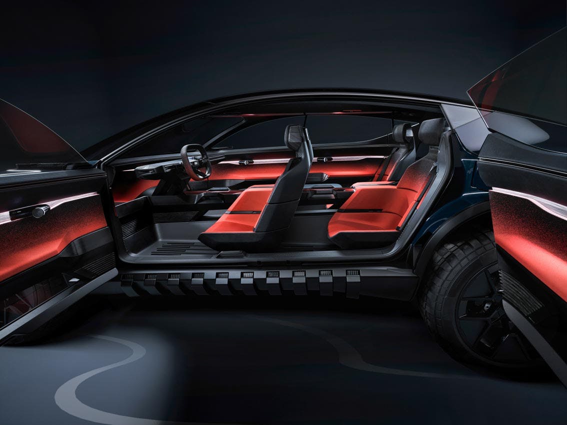 Audi Activesphere concept interior doors open