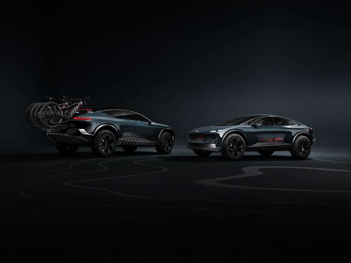 Audi Activesphere concept two cars dark